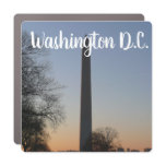 Washington Monument at Sunset in DC Car Magnet
