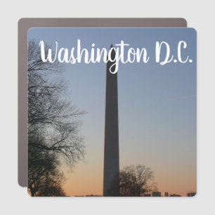 Washington Monument at Sunset in DC Car Magnet