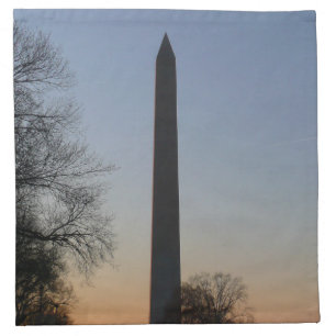 Washington Monument at Sunset in DC Cloth Napkin