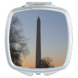 Washington Monument at Sunset in DC Compact Mirror