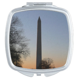Washington Monument at Sunset in DC Compact Mirror