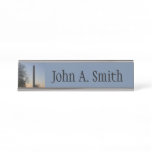 Washington Monument at Sunset in DC Desk Name Plate