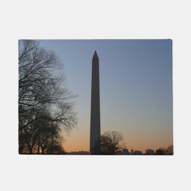 Washington Monument at Sunset in DC Doormat (Front)
