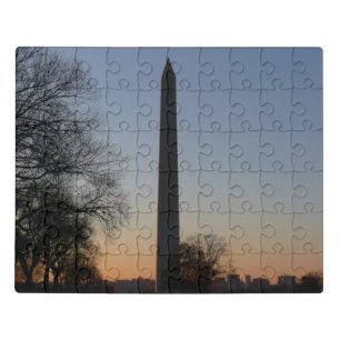 Washington Monument at Sunset in DC Jigsaw Puzzle