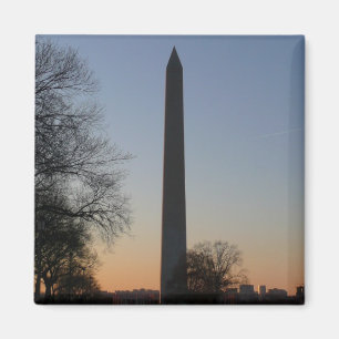 Washington Monument at Sunset in DC Magnet