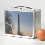 Washington Monument at Sunset in DC Metal Lunch Box