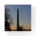 Washington Monument at Sunset in DC Paperweight
