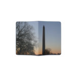 Washington Monument at Sunset in DC Passport Holder