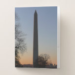Washington Monument at Sunset in DC Pocket Folder