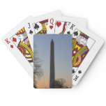 Washington Monument at Sunset in DC Poker Cards