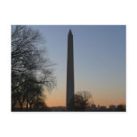 Washington Monument at Sunset in DC Postcard