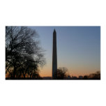 Washington Monument at Sunset in DC Poster
