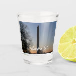 Washington Monument at Sunset in DC Shot Glass