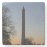 Washington Monument at Sunset in DC Stone Coaster