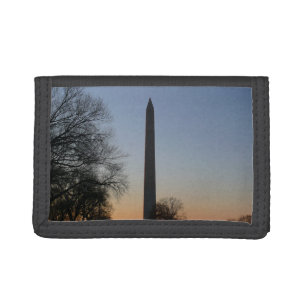 Washington Monument at Sunset in DC Trifold Wallet