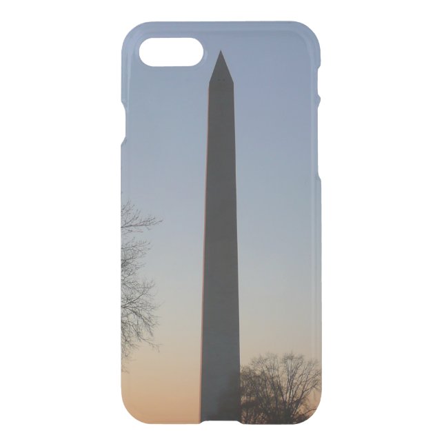 Washington Monument at Sunset in DC Uncommon iPhone Case (Back)