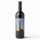 Washington Monument at Sunset in DC Wine Label
