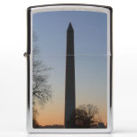 Washington Monument at Sunset in DC Zippo Lighter