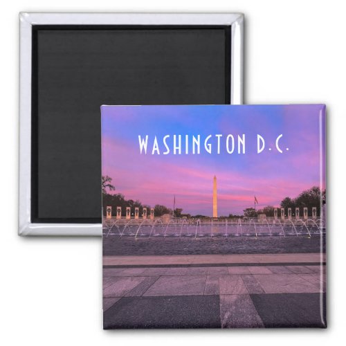 Washington Monument at Sunset Magnet