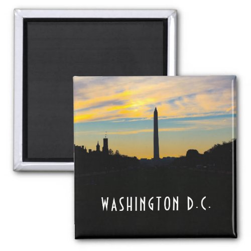 Washington Monument at Sunset  Magnet