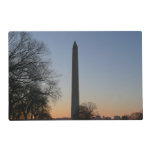 Washington Monument at Sunset Placemat