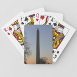 Washington Monument at Sunset Playing Cards