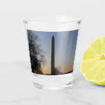 Washington Monument at Sunset Shot Glass
