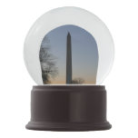 Washington Monument at Sunset Snow Globe