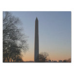 Washington Monument at Sunset Tissue Paper