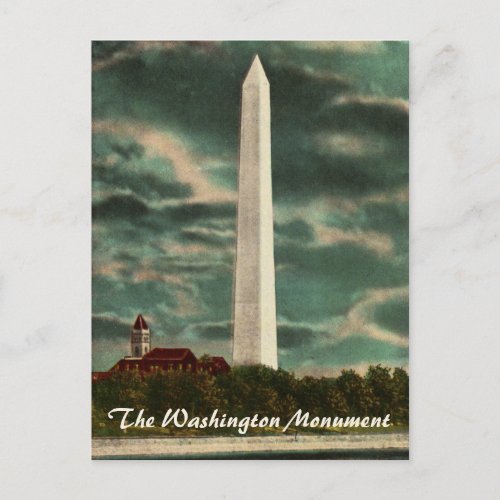 Washington Monument by Night Postcard