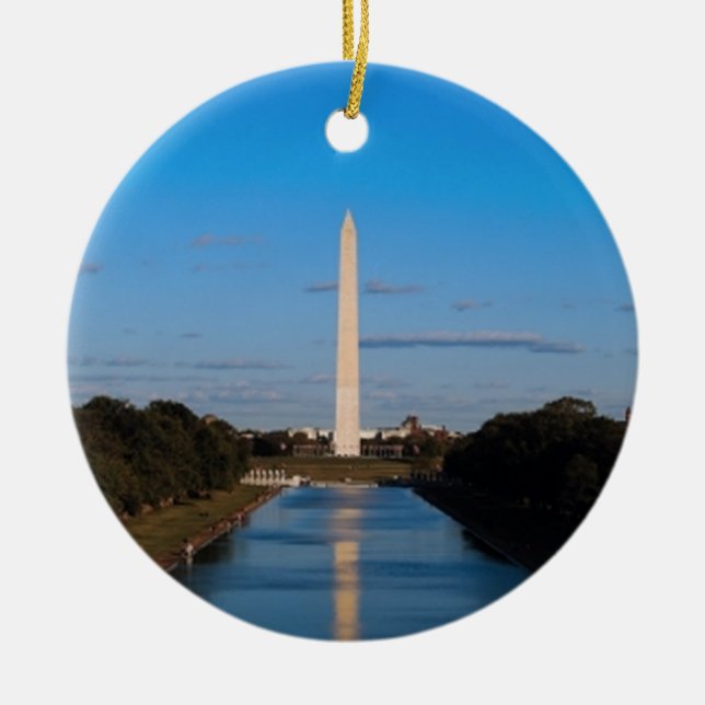 Washington Monument Ceramic Ornament (Front)