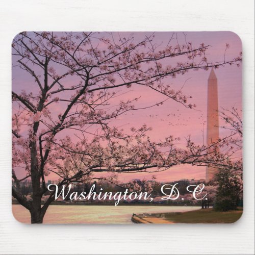 Washington Monument Cherry Blossom Festival Mouse Pad