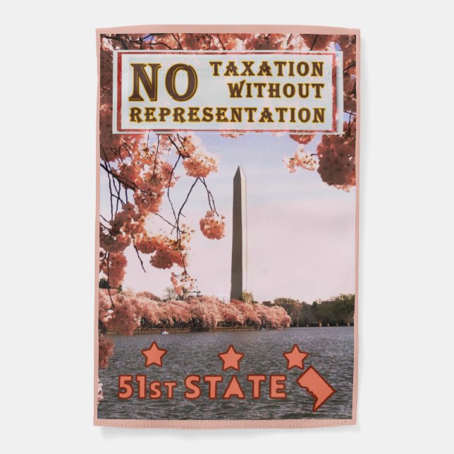 Washington Monument, DC the 51st State Garden Flag (Front)