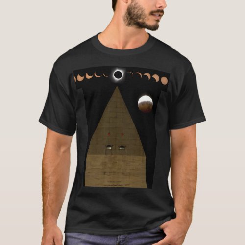 Washington Monument Eclipse and Moon PhaseT_Shirt T_Shirt