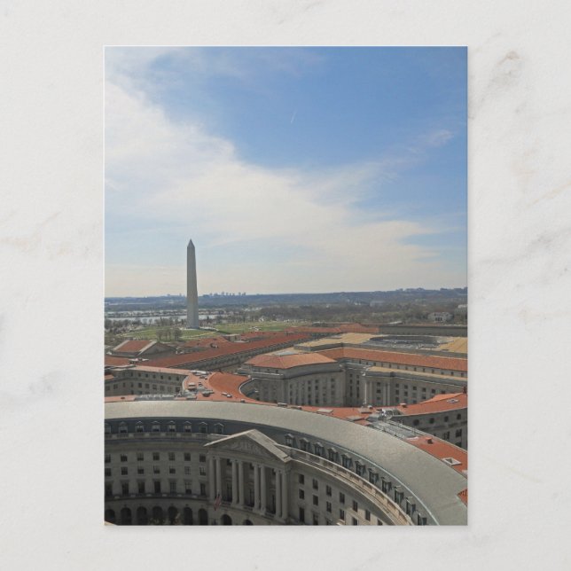 Washington Monument Federal Triangle Postcard (Front)