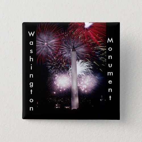 Washington Monument Fireworks Button