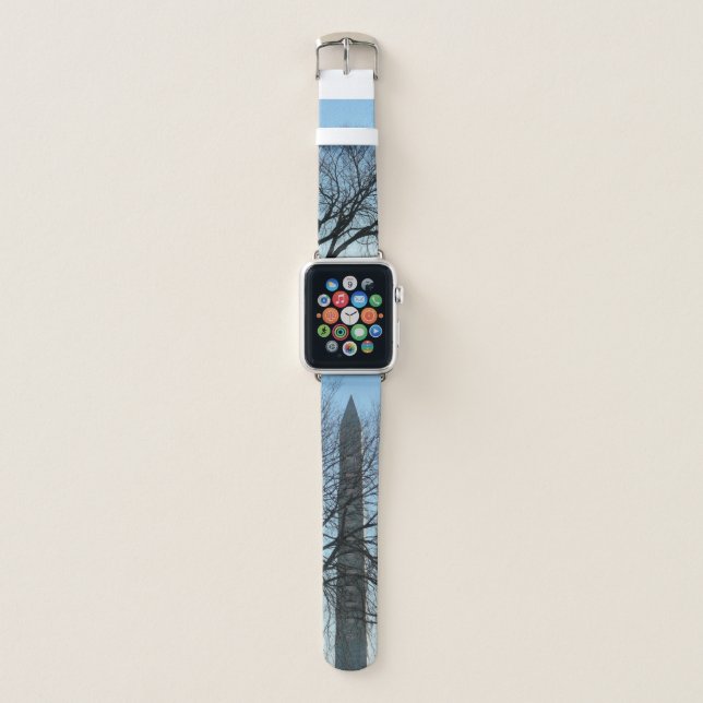 Washington Monument in Winter I Landscape Apple Watch Band (Front)