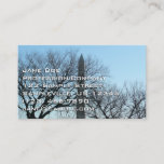 Washington Monument in Winter I Landscape Business Card