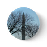 Washington Monument in Winter I Landscape Button