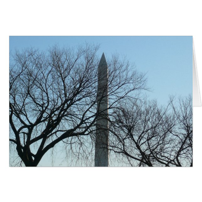 Washington Monument in Winter I Landscape Cards (Front Horizontal)