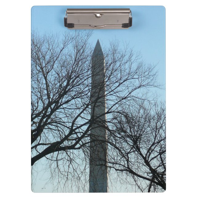Washington Monument in Winter I Landscape Clipboard (Front)