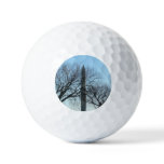 Washington Monument in Winter I Landscape Golf Balls