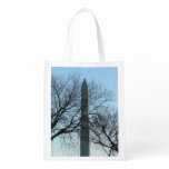 Washington Monument in Winter I Landscape Grocery Bag