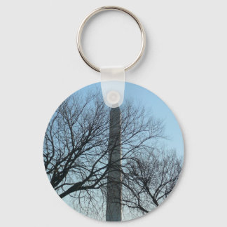 Washington Monument in Winter I Landscape Keychain