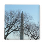 Washington Monument in Winter I Landscape Magnet