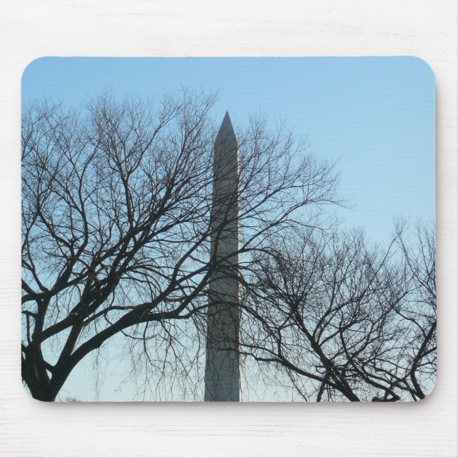 Washington Monument in Winter I Landscape Mouse Pad (Front)