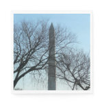 Washington Monument in Winter I Landscape Napkins