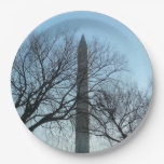 Washington Monument in Winter I Landscape Paper Plates