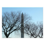 Washington Monument in Winter I Landscape Photo Print