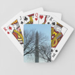 Washington Monument in Winter I Landscape Poker Cards